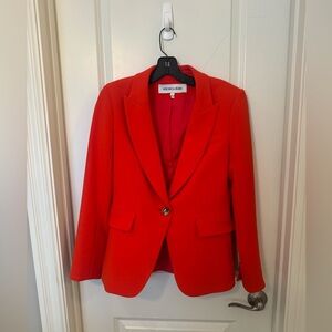 Veronica Beard Vibrant Orange Blazer